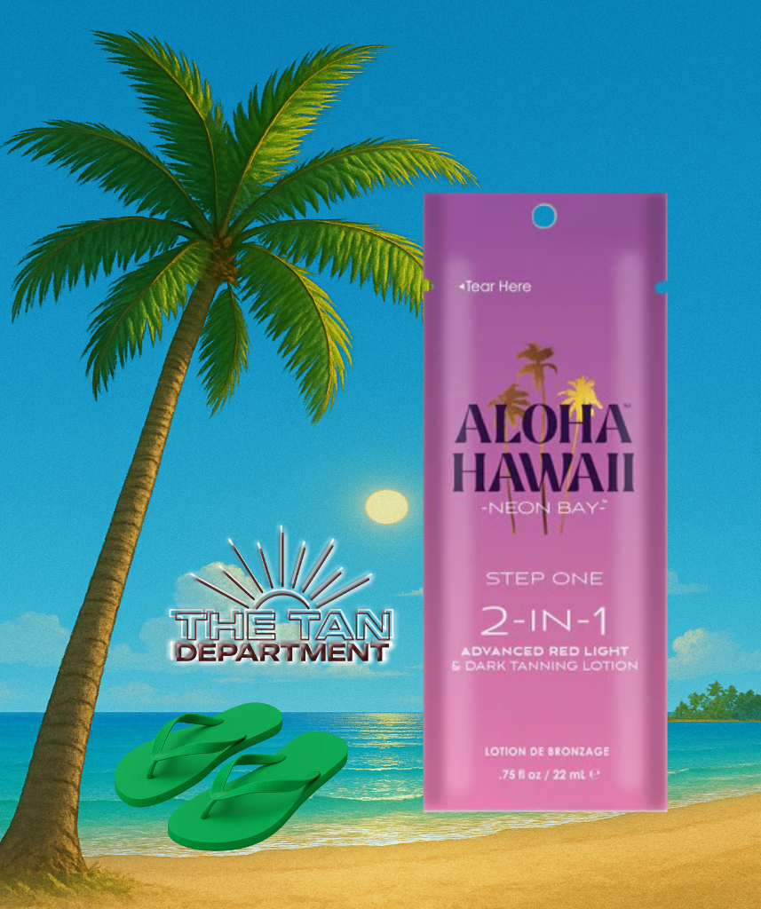 Tan Incorporated Aloha Hawaii Neon Bay