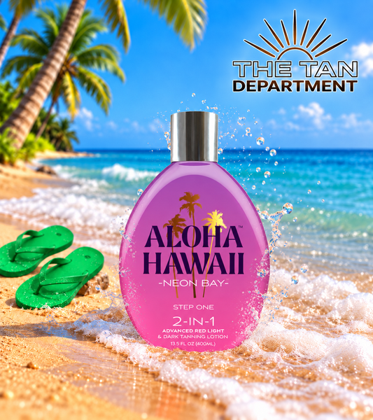 Tan Incorporated Aloha Hawaii Neon Bay