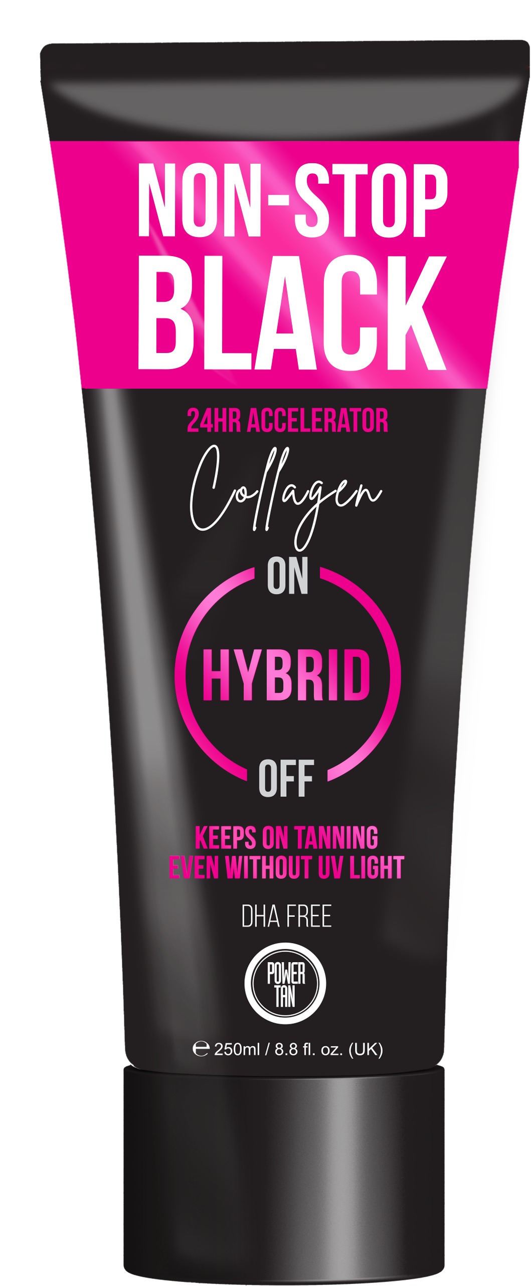 Power Tan Non-Stop Black Collagen 250ml
